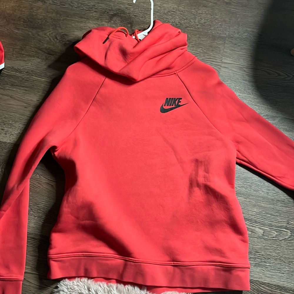 Orang nike hoodie size medium